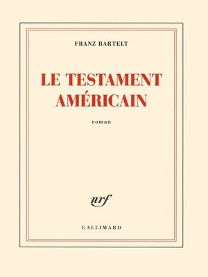 cover image of Le testament américain